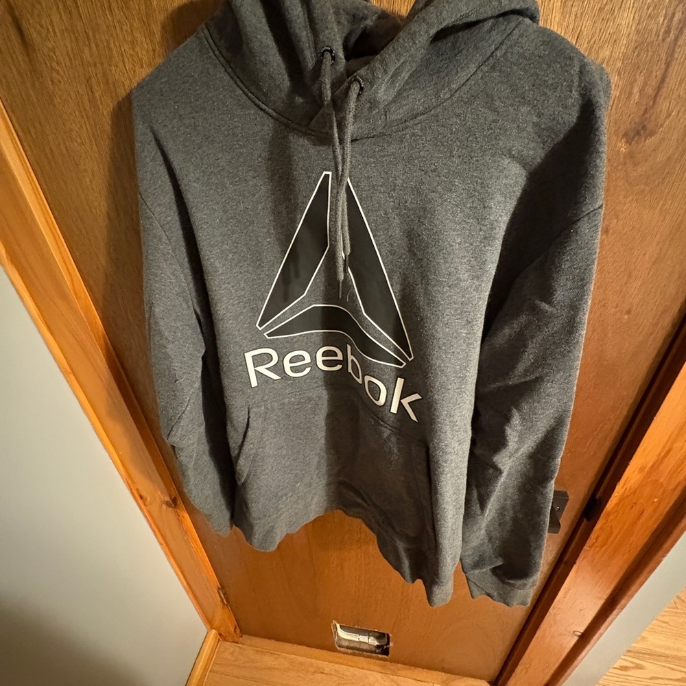 Reebok Charcoal Gray Pullover Hoodie